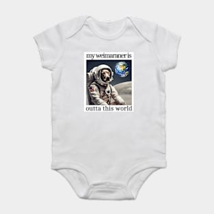 Outta This World Weimaraner Baby Bodysuit